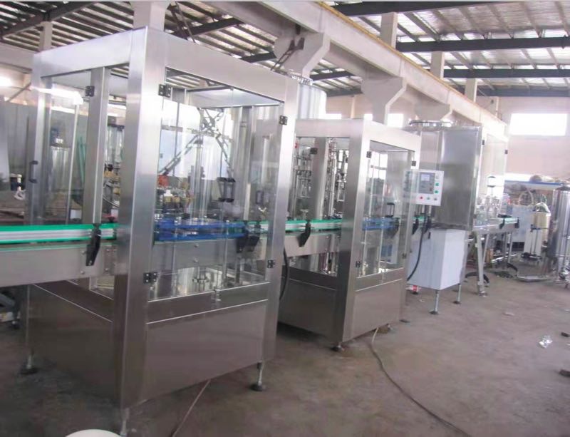 separated washing, filling, capping production line