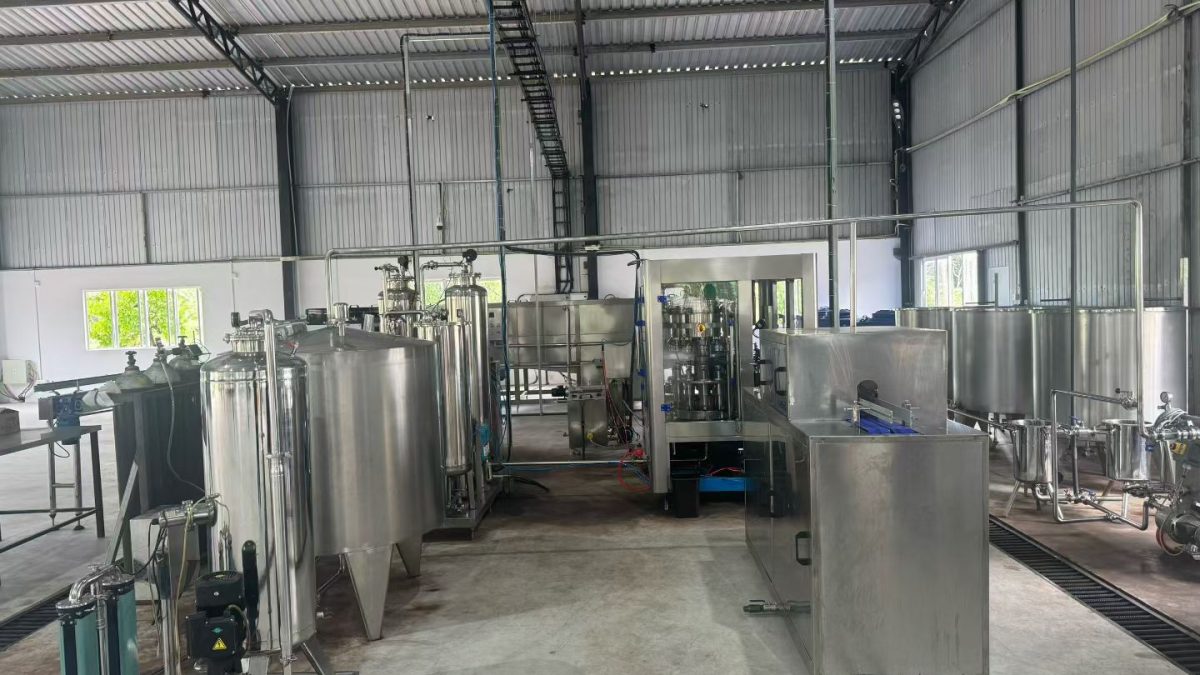 Beverage production line
