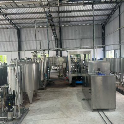 Beverage production line